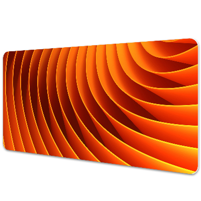 Full desk pad orange waves