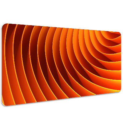 Full desk pad orange waves