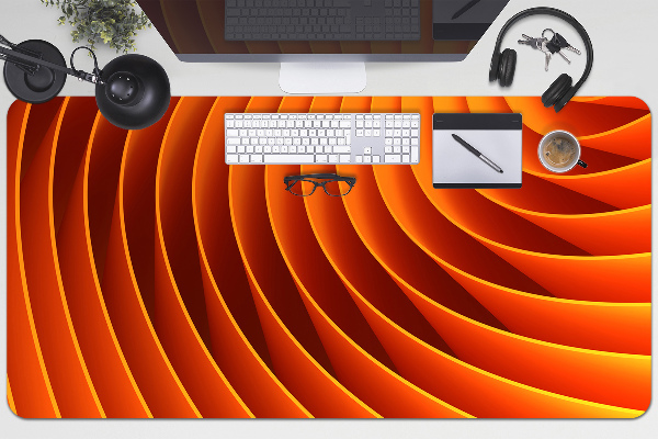 Full desk pad orange waves