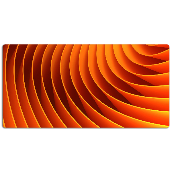 Full desk pad orange waves