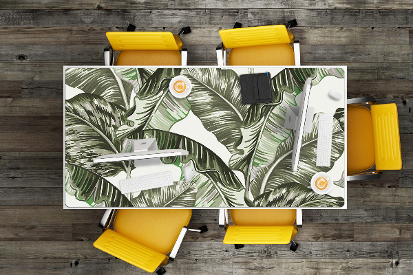 Full desk protector banana leaves