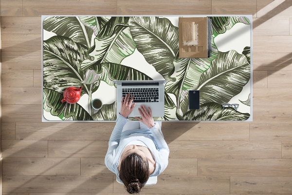 Full desk protector banana leaves