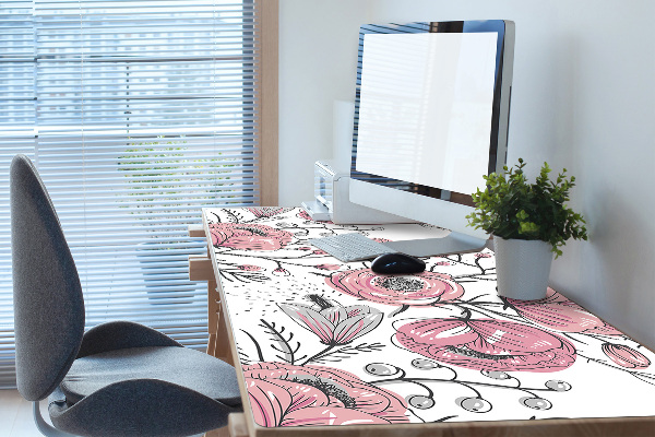 Desk mat Pastel Roses Art