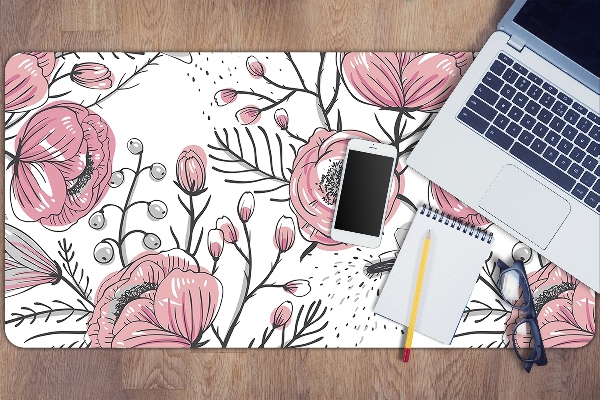 Desk mat Pastel Roses Art