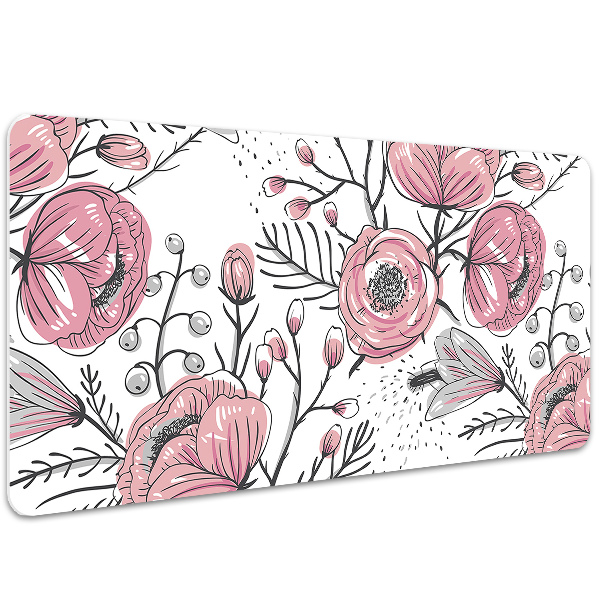 Desk mat Pastel Roses Art