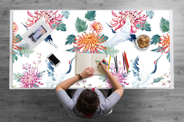 Desk pad Cranes in flight