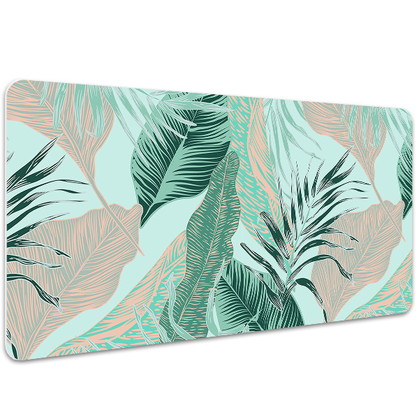 Full desk pad tropical leaves