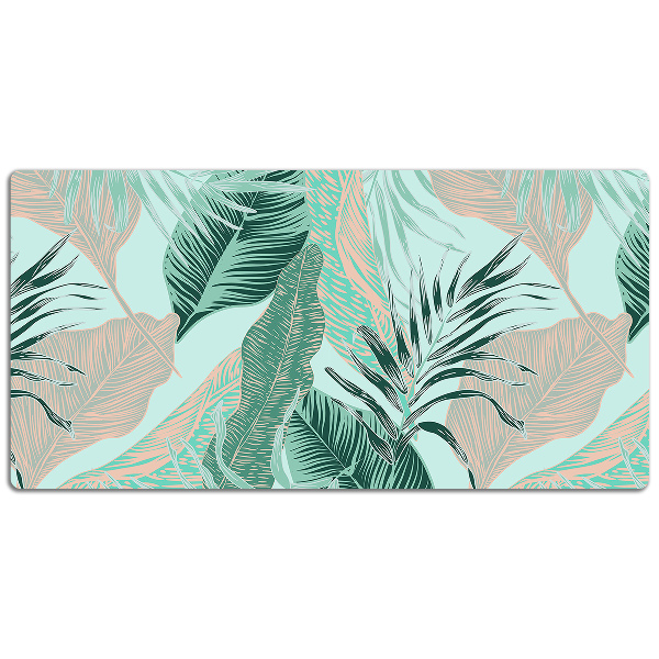 Full desk pad tropical leaves