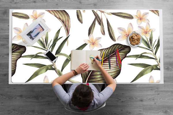 Desk pad Leaves and flowers