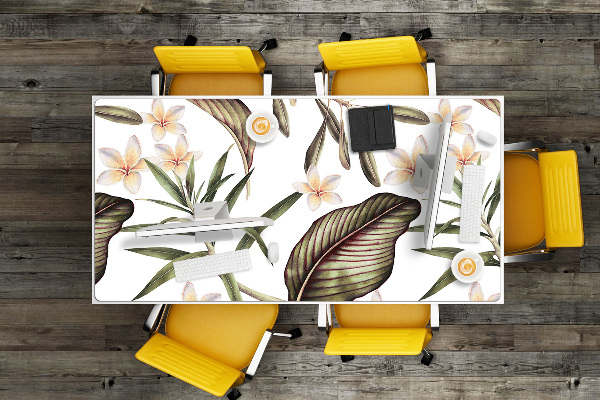 Desk pad Leaves and flowers