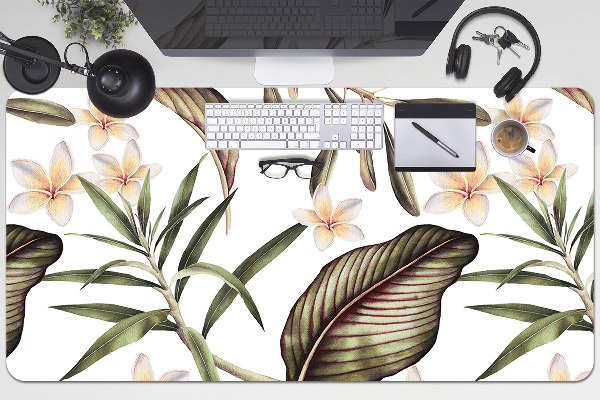 Desk pad Leaves and flowers