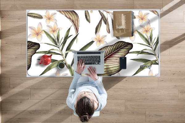 Desk pad Leaves and flowers
