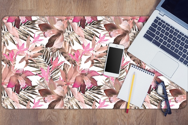 Full desk protector tropical flower