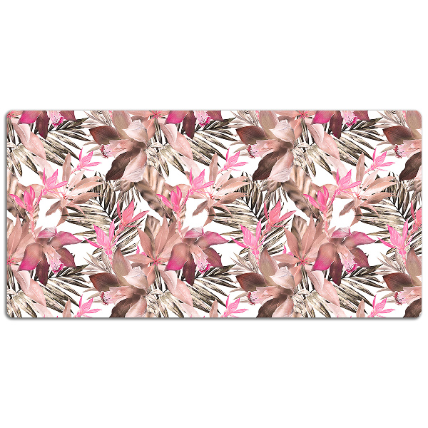 Full desk protector tropical flower