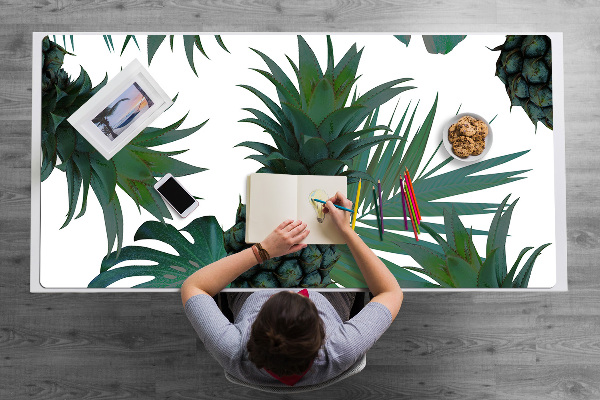 Desk pad green pineapples
