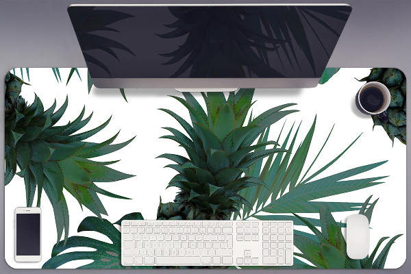 Desk pad green pineapples