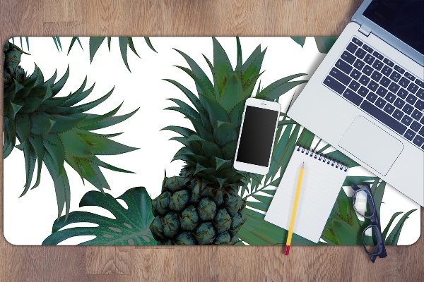 Desk pad green pineapples