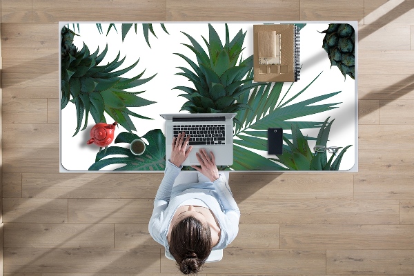 Desk pad green pineapples