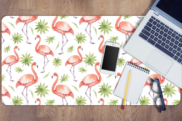 Large desk mat for children Flamingos