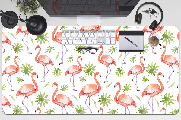 Large desk mat for children Flamingos