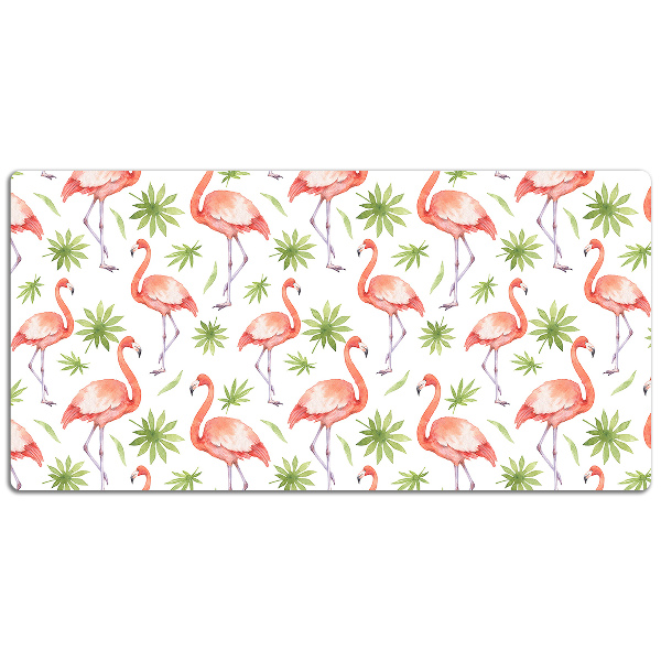 Large desk mat for children Flamingos
