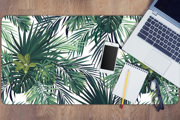 Full desk pad tropical leaves