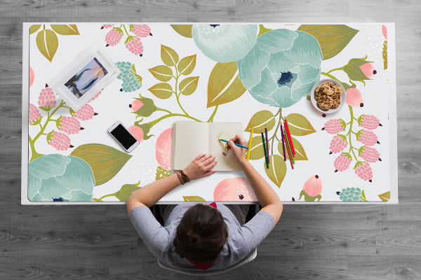Desk pad Spring flowers