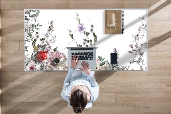 Desk pad pastel garden