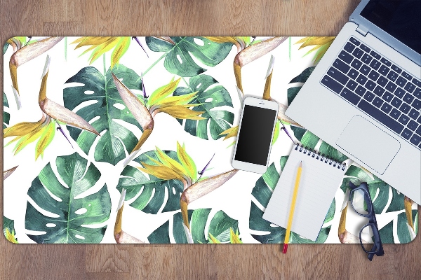 Full desk pad exotic leaves