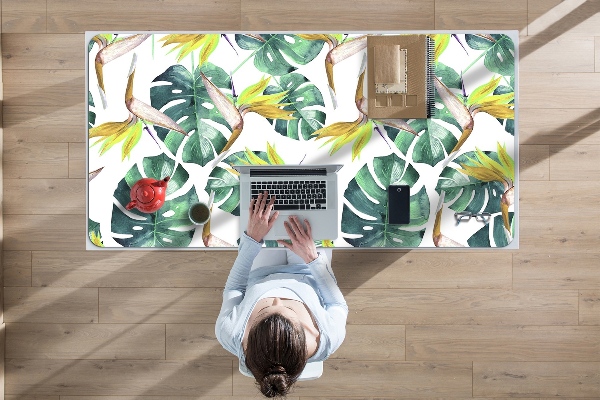 Full desk pad exotic leaves