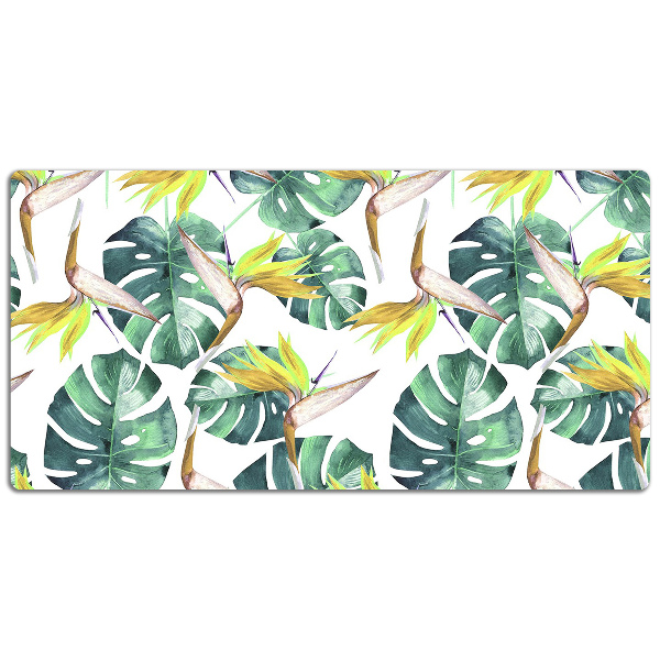 Full desk pad exotic leaves