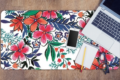 Desk pad Colorful flowers