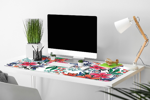 Desk pad Colorful flowers