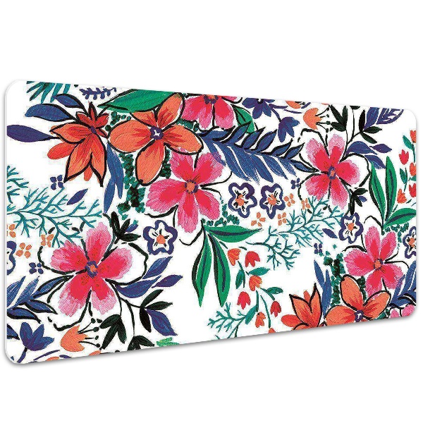 Desk pad Colorful flowers