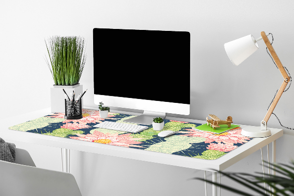 Full desk mat cactus flowers