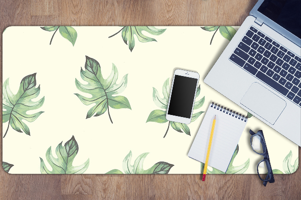 Full desk pad tropical leaves