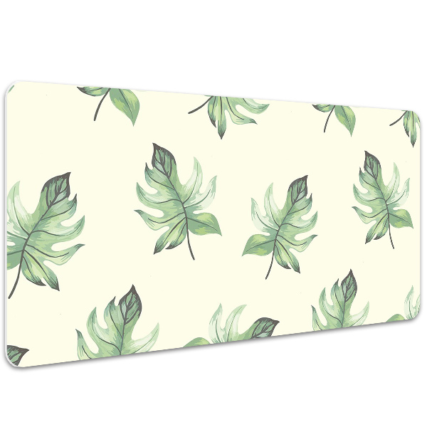 Full desk pad tropical leaves