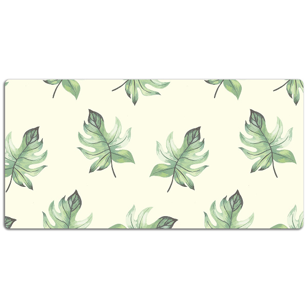 Full desk pad tropical leaves