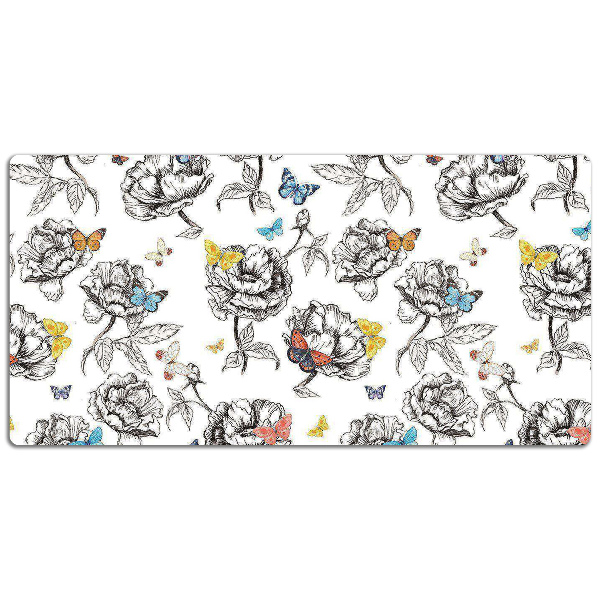 Large desk mat for children Butterflies