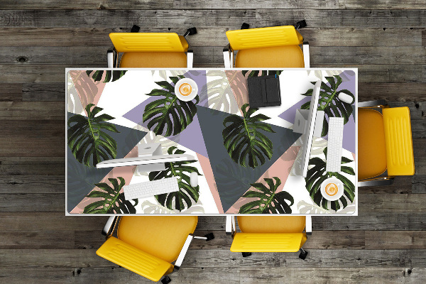 Large desk mat table protector monster pattern