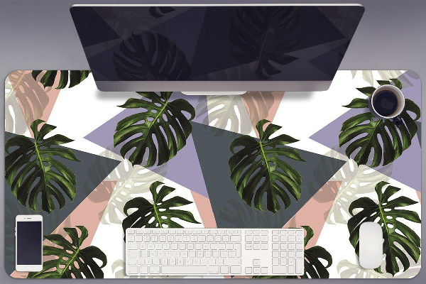 Large desk mat table protector monster pattern