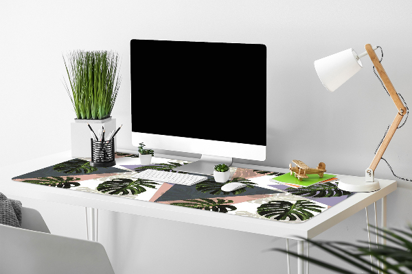 Large desk mat table protector monster pattern