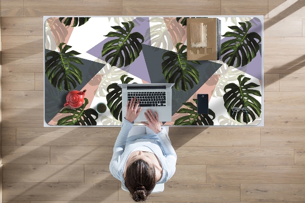 Large desk mat table protector monster pattern