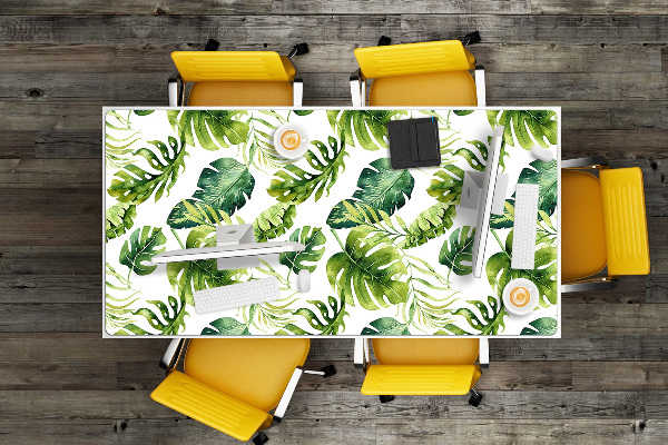 Full desk pad exotic leaves