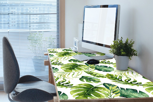Full desk pad exotic leaves