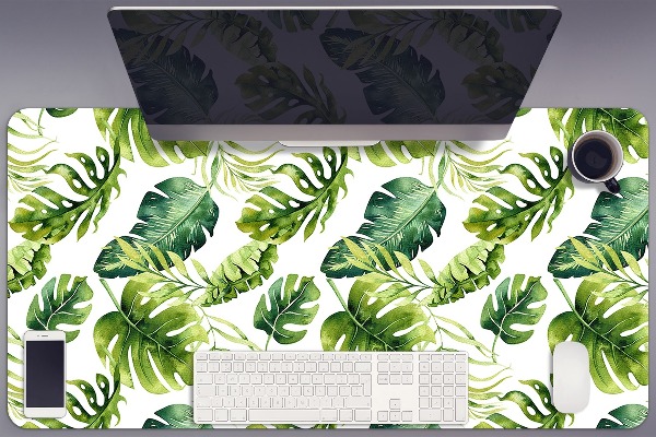 Full desk pad exotic leaves