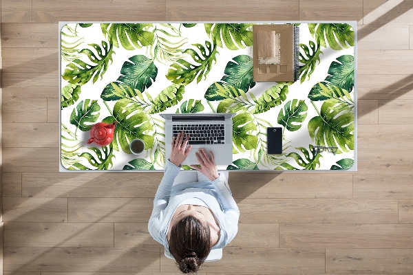 Full desk pad exotic leaves