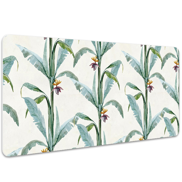 Desk mat tropical plants