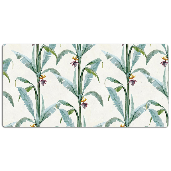 Desk mat tropical plants