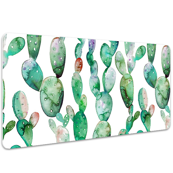 Full desk protector cacti Watercolor
